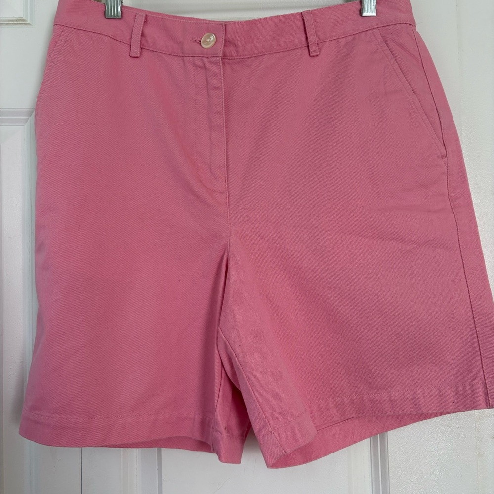 Ralph Lauren “Lauren” Pink Bermuda Shorts Classic Cotton Twill